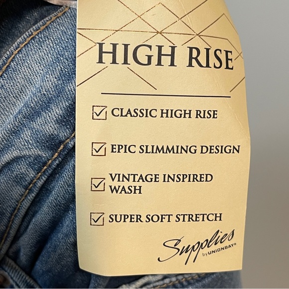 Supplies by Union Bay High Rise Jeans Blue Fade - Picture 6 of 10